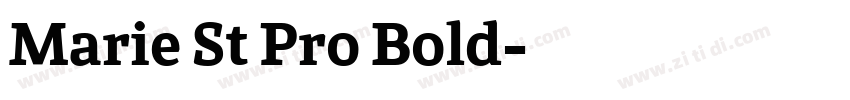 Marie St Pro Bold字体转换